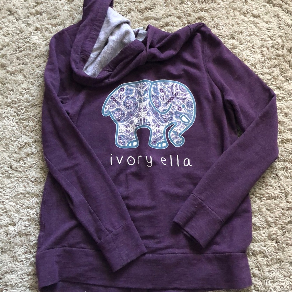 Ivory Ella Zip-Up Hoodie